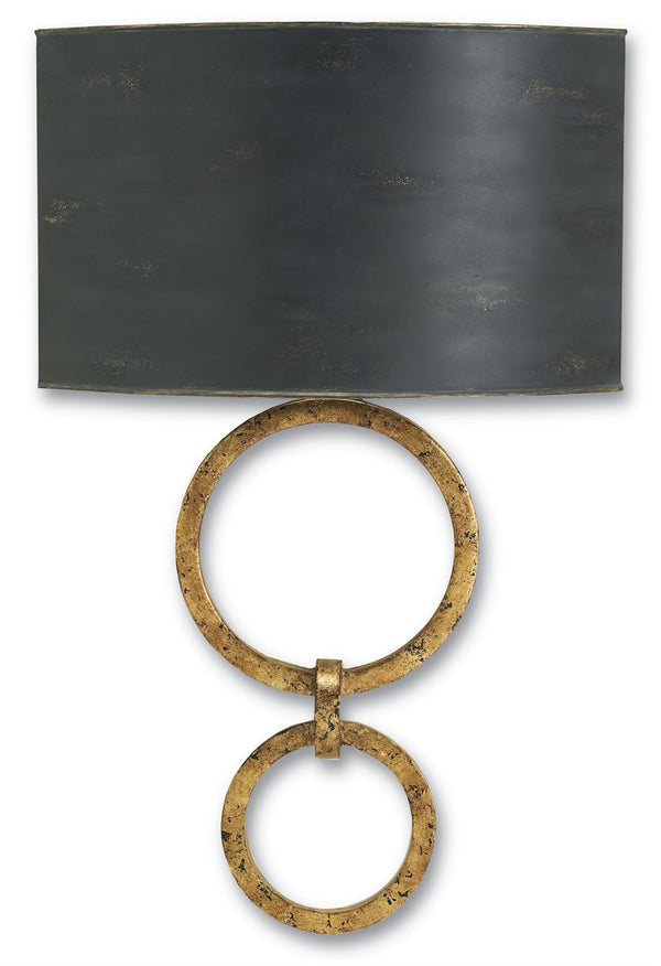 Bolebrook Wall Sconce - Stunning Gold Leaf Finish with French Black Shade, ADA Compliant, UL Listed