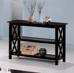 Casual Sofa Table with 2-shelf