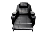 Waterlily Contemporary Rocker Recliner with Swivel (Motion) Black PU (Black YDL-1 PVC • Cost $3.38/m ) --> 18S was Bonded leather Match 59277-ACME