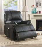 Ixora Contemporary Recliner with Power Lift & Massage Black PU (Black PU #2) 59285-ACME