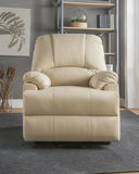 Ixora Contemporary Recliner with Power Lift & Massage Beige PU (Beige PU JT002) 59286-ACME