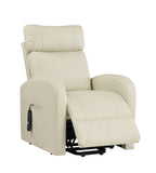 Ricardo Contemporary Recliner with Power Lift Beige PU (cc#) --> 17.5 RMB/M 59499-ACME