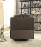 Bina Contemporary/Casual Recliner (Motion) Charcoal Polished Microfiber, Vintage Finish ( FBC034 ---> West Lake #1) 59525-ACME