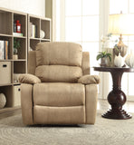 Bina Contemporary/Casual Recliner (Motion) Brown Polished Microfiber, Vintage Finish ( FBC031 ---> West Lake #4) 59526-ACME