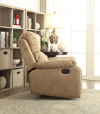 Bina Contemporary/Casual Recliner (Motion) Brown Polished Microfiber, Vintage Finish ( FBC031 ---> West Lake #4) 59526-ACME