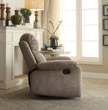 Bina Contemporary/Casual Recliner (Motion) Gray Polished Microfiber, Vintage Finish ( FBC033 ---> West Lake #6) 59528-ACME