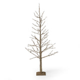 5-foot Pre-Lit 186 Warm White LED Artificial Christmas Twig Tree