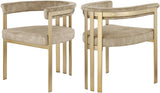 Marcello Velvet Contemporary Dining Chair - Set of 2