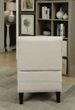 Susanna Transitional/Contemporary Accent Chair & Pillow Cream Linen (EX18SM-09, RMB16.5/m) 59611-ACME