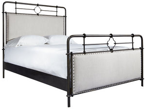 Universal Furniture Curated Upholstered Metal Bed Complete King 6/6 596320B-UNIVERSAL