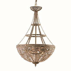 Elizabethan 17'' Wide 4-Light Pendant - Dark Bronze