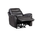 Ava Contemporary Recliner (Power Motion) Brown Top Grain Leather Match (cc# Top Leather+PVC) --> 8 RMB/M 59693-ACME