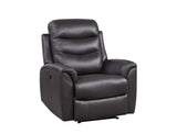 Ava Contemporary Recliner (Power Motion) Brown Top Grain Leather Match (cc# Top Leather+PVC) --> 8 RMB/M 59693-ACME