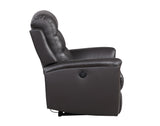 Ava Contemporary Recliner (Power Motion) Brown Top Grain Leather Match (cc# Top Leather+PVC) --> 8 RMB/M 59693-ACME