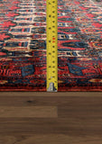 Pasargad Antique Azerbaijan Red Wool Area Rug ' ' 59728 9x12-PASARGAD