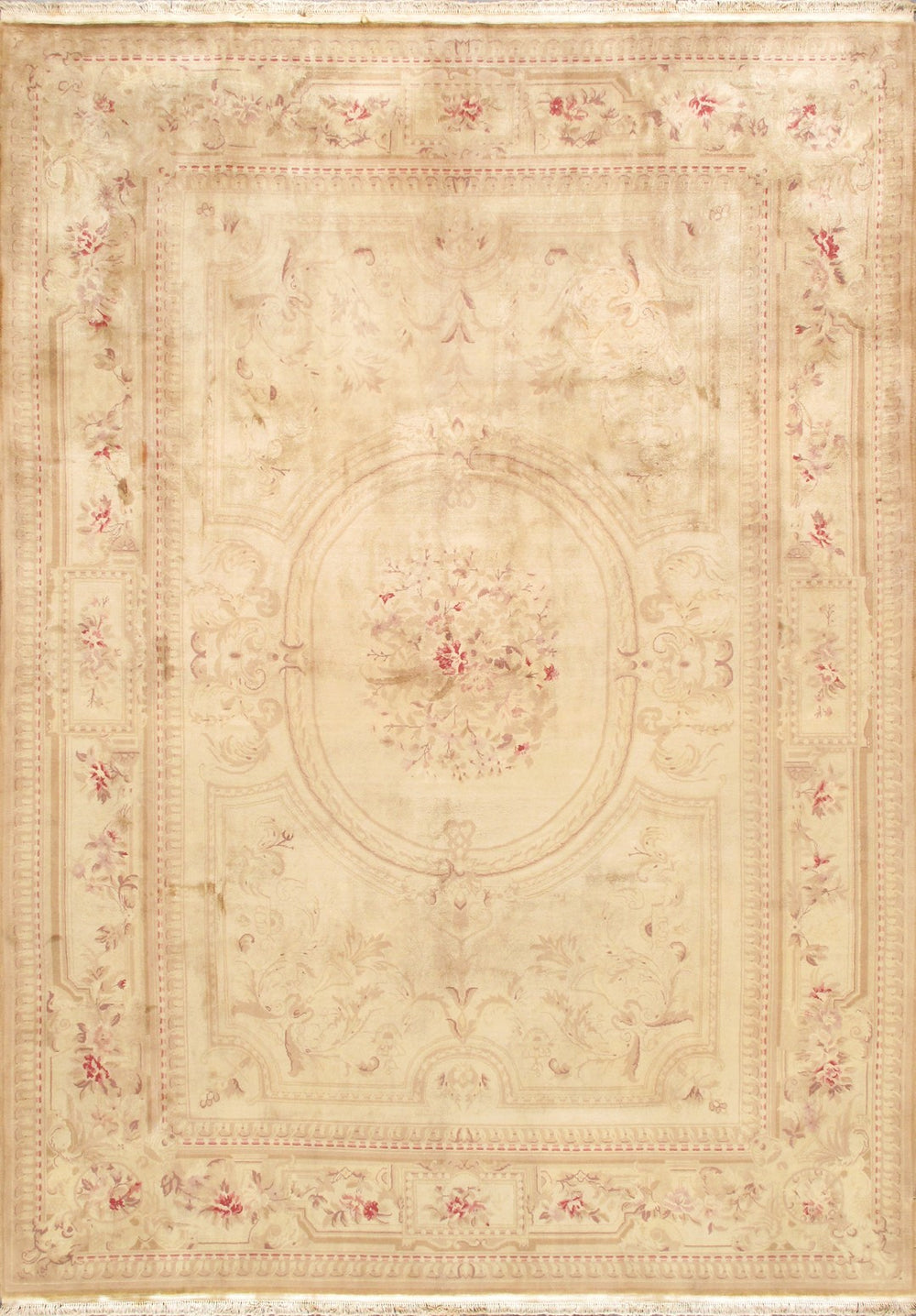 Pasargad Azerbaijan Collection Hand-Knotted Wool Area Rug , Gold 59742-PASARGAD