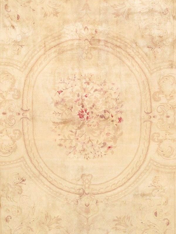 Pasargad Azerbaijan Collection Hand-Knotted Wool Area Rug , Gold 59742-PASARGAD