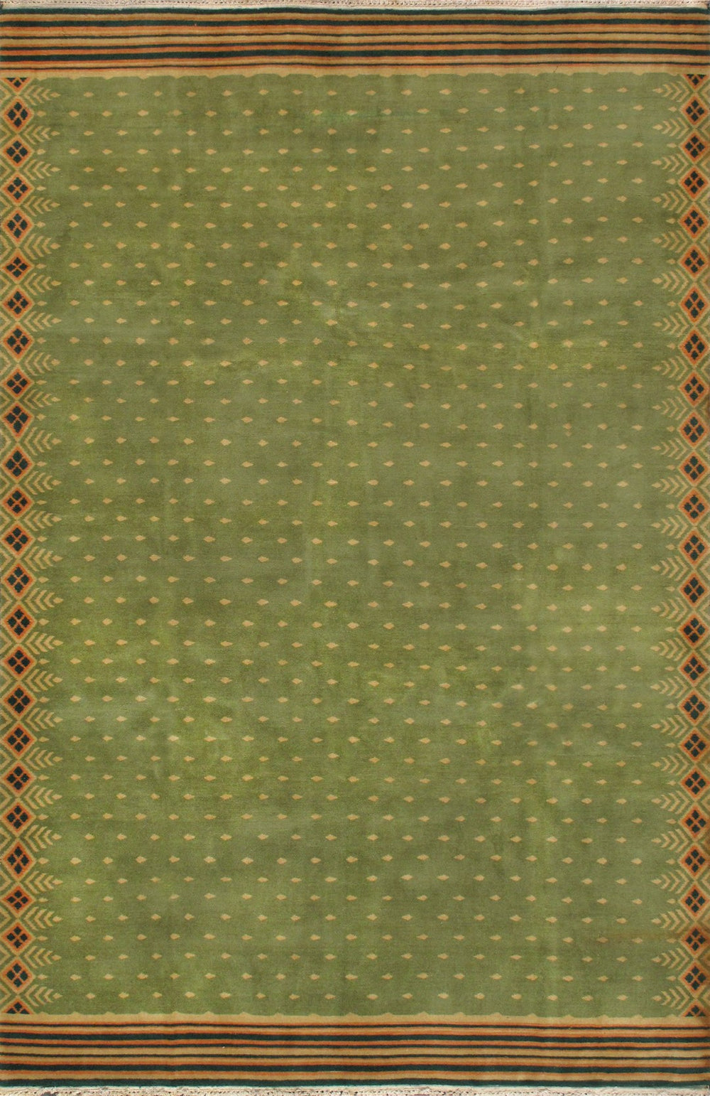 Pasargad Modern Collection Hand-Knotted Wool Area Rug 59745-PASARGAD