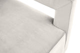 Armani Velvet / Engineered Wood / Steel Contemporary Cream Velvet Accent Chair - 31.5" W x 28" D x 28" H