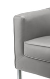 Tiarnan Contemporary Accent Chair Vintage Gray PU (Gray PU) • Chrome Metal Leg/Frame (Plating) 59811-ACME