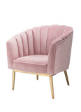 Colla Glam Accent Chair Blush Pink Velvet (RS8167-34 Velvet) • Gold Metal Leg (Plating) 59814-ACME