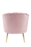 Colla Glam Accent Chair Blush Pink Velvet (RS8167-34 Velvet) • Gold Metal Leg (Plating) 59814-ACME