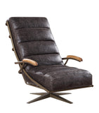 Ekin Industrial/Contemporary Accent Chair with Swivel