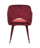 Applewood Contemporary Accent Chair Bordeaux Red Velvet (MJ11-31 Velvet) 59850-ACME