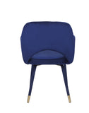 Applewood Contemporary Accent Chair Ocean Blue Velvet (MK03-56 Velvet) 59852-ACME