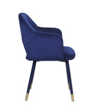 Applewood Contemporary Accent Chair Ocean Blue Velvet (MK03-56 Velvet) 59852-ACME