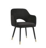 Applewood Contemporary Accent Chair Black Velvet (MJ9-118 Velvet) 59854-ACME