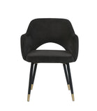 Applewood Contemporary Accent Chair Black Velvet (MJ9-118 Velvet) 59854-ACME