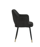 Applewood Contemporary Accent Chair Black Velvet (MJ9-118 Velvet) 59854-ACME