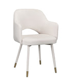 Applewood Contemporary Accent Chair Cream Velvet (MJ9-60 Velvet) 59856-ACME