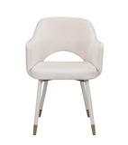 Applewood Contemporary Accent Chair Cream Velvet (MJ9-60 Velvet) 59856-ACME