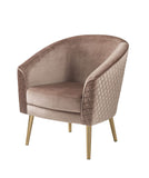 Benny Mid-Century Accent Chair Velvet (cc#) • Metal Leg] Gold 59885-ACME