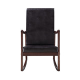 Raina Transitional Roc Chair Dark Brown PU(#MP001) 59935-ACME