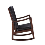 Raina Transitional Roc Chair Dark Brown PU(#MP001) 59935-ACME