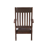 Raina Transitional Roc Chair Brown PU(#MP009) 59937-ACME