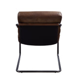 Dolgren Industrial Accent Chair Sahara Top Grain Leather(#) 59948-ACME