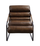 Dolgren Industrial Accent Chair Sahara Top Grain Leather(#) 59948-ACME