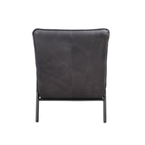 Nignu Industrial Accent Chair Gray Top Grain Leather(#) 59950-ACME