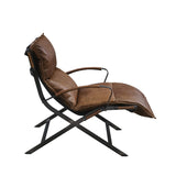 Zulgaz Industrial Accent Chair Cocoa Top Grain Leather(#) 59951-ACME