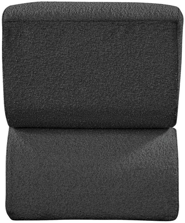Desiree Boucle Fabric / Iron / Foam Contemporary Black Boucle Fabric Accent Chair - 22.5" W x 29" D x 28.5" H