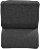 Desiree Boucle Fabric / Iron / Foam Contemporary Black Boucle Fabric Accent Chair - 22.5" W x 29" D x 28.5" H