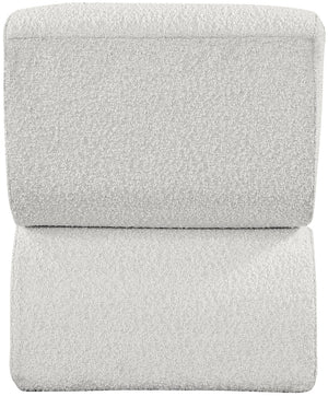 Desiree Boucle Fabric / Iron / Foam Contemporary Cream Boucle Fabric Accent Chair - 22.5" W x 29" D x 28.5" H