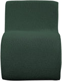 Desiree Boucle Fabric / Iron / Foam Contemporary Green Boucle Fabric Accent Chair - 22.5" W x 29" D x 28.5" H