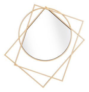 Zuo Modern Vertex Steel, MDF, Glass Modern Commercial Grade Mirror Gold Steel, MDF, Glass