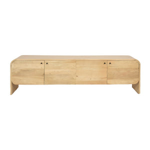 Sagebrook Home Contemporary Wood, 69"l Modern Console, Natural Kd 17524-01 Brown Mango Wood