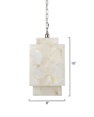 Jamie Young Co. Borealis Cube Pendant 5BORCUB-PEWH